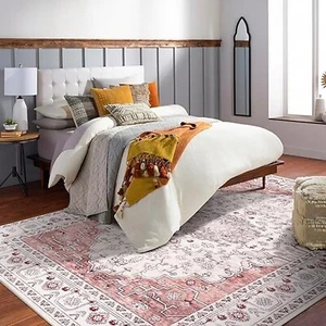 5x7 Area Rugs Large Non Slip Washable Rug for Living Room Soft Low Pile Area ... - Picture 1 of 7