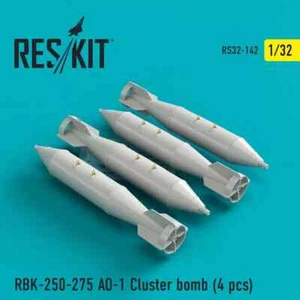 ResKit RS32-0142 Scale 1:32 RBK-250-275 AO-1 Cluster Bomb for Trumpeter Su-25 - Picture 1 of 5