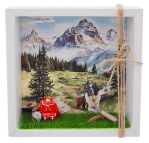 Geldgeschenk Verpackung Schweiz Berge Wandern Rucksack Reise Urlaub Gutschein - Bild 1 von 3