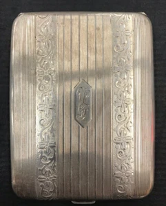 Elgin Sterling Silver Cigarette Box 96.7g - Picture 1 of 4