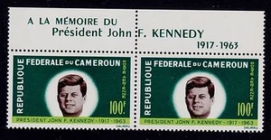 CAMEROUN SCOTT# C52 MNH (PAIR) PREDIDENT JOHN F. KENNEDY - Picture 1 of 1