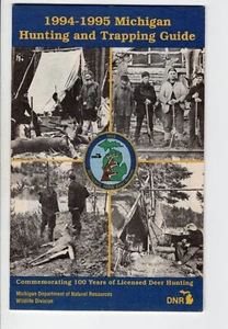 1994 MICHIGAN DNR HUNTING & FISHING GAME LAWS DIGEST GUIDE - MICHIGAN-DEER-PATCH - Picture 1 of 1