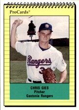 1991 Gastonia Rangers ProCards 2683 Chris Gies Philadelphia Pennsylvania PA Card