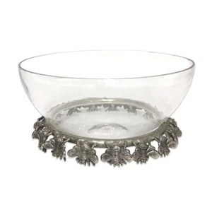Culinary Concepts Bee Stand Fruit Bowl Silver Large - Picture 1 of 3