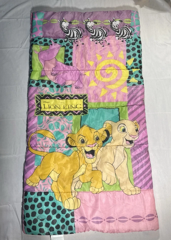 Saco de dormir vintage años 90 El Rey León niñas niños talla hecho en EE. UU. Foto 1 de 4