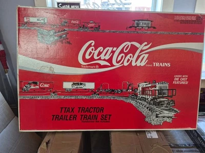 K LINE TRAINS #1105 COCA COLA TTAX TRAIN SET STILL SEALED UNUSED LN BX - Image 1 of 4
