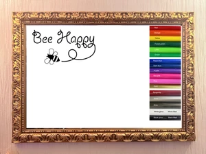 Be happy Decal Sticker Vinyl Transfer, 4 size,17 colours - Picture 1 of 5