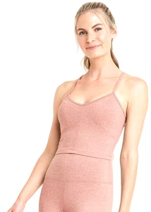 Damen Cozy Light Support Cami Sport BH All In Motion Meliert Beige XS Neu mit Etikett - Bild 1 von 1