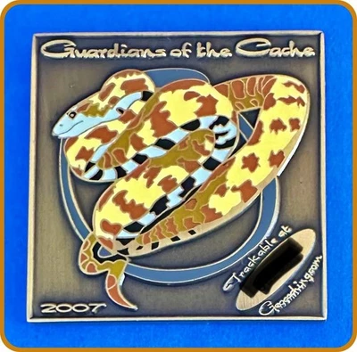 Geocoin 2007 Snake Guardians of the Cache Picture Puzzle Activated & Adoptable - Image 1 of 4