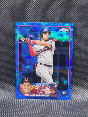 2023 Topps Chrome Update BRAYAN ROCCHIO sapphire RC Cleveland Guardians - Image 1 of 2