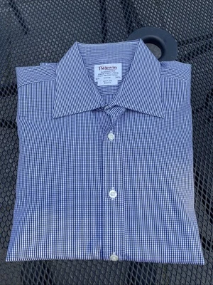 Camisa de vestir ajustada T.M.Lewin para hombre, la mejor camisa de algodón doble pliegue 16,5/34,5 Foto 1 de 4
