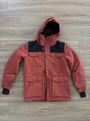 Quiksilver Snow Jacket Size Small Adult Snowboard Ski Winter Burnt Orange - Image 1 of 4