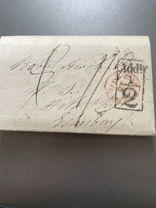 1816 Pre Stamp Entire Fine Large London Add 1/2 Figure 133 - Picture 1 of 3