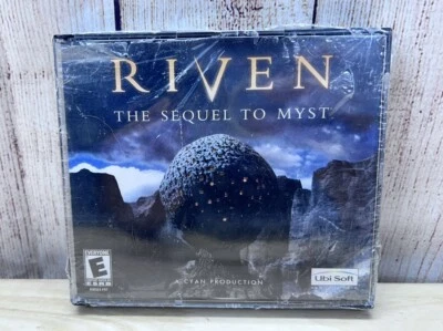 Riven The Sequel To Myst:  PC 5 Discs Ubi Soft Factory Sealed But Torn - Image 1 of 4