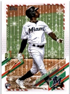 JAZZ CHISHOLM JR RC 2021 Topps Holiday #HW182 Miami Marlins - Picture 1 of 2