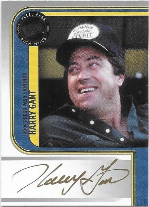 2005 Press Pass Signings Harry Gant Gold Ink Nascar Legends Autograph Auto - Image 1 of 1