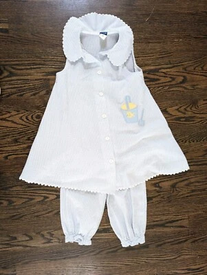 Girl Bailey Boys Dress Tunic Seersucker Outfit Pants Bottoms Made In USA Size 6x - Image 1 of 4