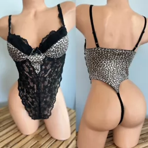 VINTAGE by DELICATES BODYSUIT UNDER WIRE LINGERIE sz 36A - Picture 1 of 2