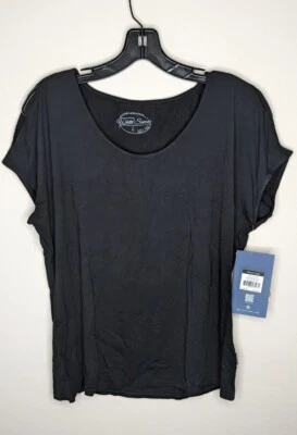 White Sierra Tangier Short Sleeve Top, Black, Women's Large - Image 1 of 3