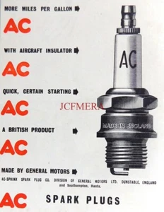 Bujías de aire acondicionado vintage anuncio: impresión original pequeña 1952 670/97 - Imagen 1 de 1