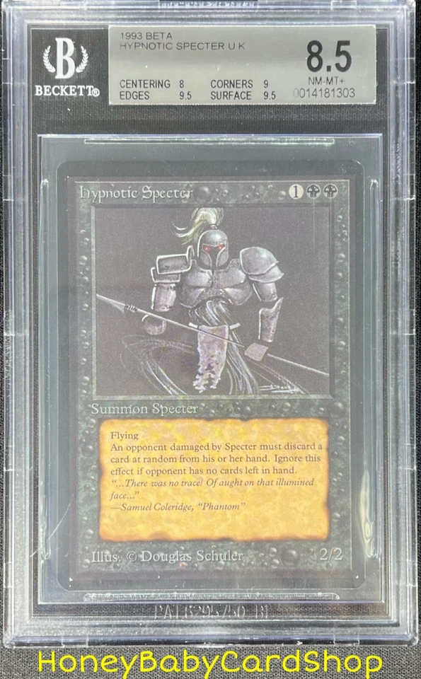 MTG Limited Edition Beta 1993 Hypnotic Specter BGS 8.5 NM/MT+ Old School 93/94 - Image 1 of 4