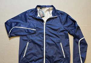 RLX Golf Polo Ralph Lauren Blue Convertible Water Repellent Jacket Men's Med - Picture 1 of 11