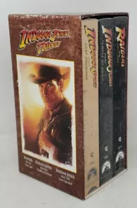 Indiana Jones Trilogie alle versiegelt VHS Lot & Hülle Paramount mit Wasserzeichen - Bild 1 von 24