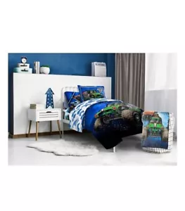 Brand New Monster Jam 2 pc Twin / Full Reversible Comforter Set with Pillow Sham - Picture 1 of 12