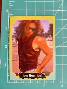 1997 Ultra Figus Argentina Rock Music Cards JON BON JOVI #11 - Picture 1 of 2