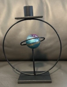 Portacandele scultura arte astratta metallo Rick Martin firmato spazio modernista 04 - Foto 1 di 7
