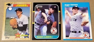 1987 Fleer Donruss Topps Roger Clemens Lot of 3 Baseball Cards 32 276 614 MP - Bild 1 von 7