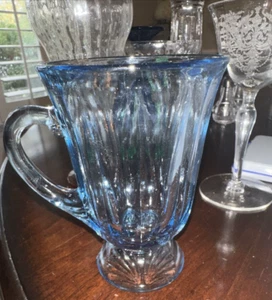 Fostoria Captiva Shell BLUE 4 1/2" Footed Mug, @200 - Picture 1 of 3