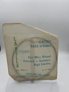 La Bella Flat Wire Wound Electric Bass Strings A Or 3rd For All Japanese Basses - Picture 1 of 2