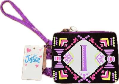 Justice for Girls Initial Boho Wristlet Wallet "I" NWT! - Image 1 of 2