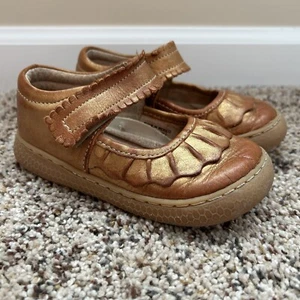 Livie and Luca Ruche Classic Mary Jane Tan Bronze Gold Leather Size 10 Girls - Picture 1 of 8