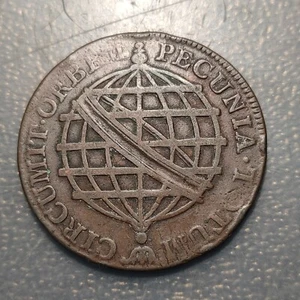BRASIL BRAZIL PORTUGAL JOSE I 20 REIS 1774 MBC - Picture 1 of 2