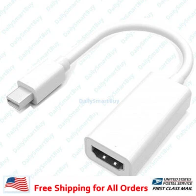 Mini Display Port DP Thunderbolt to HDMI Adapter Cable For Macbook Pro Air Mac - Image 1 of 3