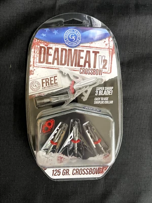G5 Deadmeat V2 125 Grain 3 Blade Crossbow Expandable 3 Pack BRAND NEW - Image 1 of 4
