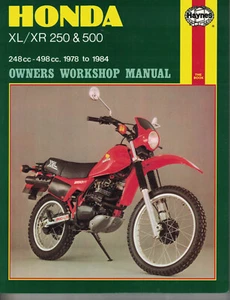 Haynes Repair Manual: Honda XL/XR 250 & 500 248cc-498cc 1978-1984. - Picture 1 of 1