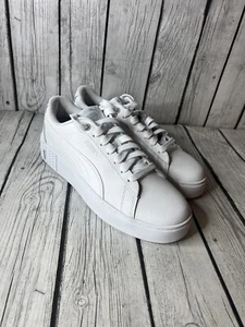 Puma Smash Talla 6.5 Plataforma V2 394006-01 Blanco Zapatos Informales Tenis Para Mujer’s - Imagen 1 de 5