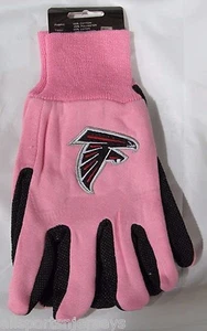 NFL Atlanta Falcons rosa con guantes utilitarios de palma negra de McArthur - Imagen 1 de 2