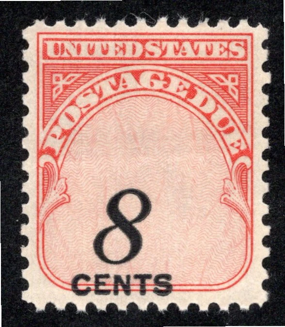 US: J96 (1959) 8c - MNH - Postage Due:  EFO: Color Shirt of 8 CENTS - Image 1 of 2