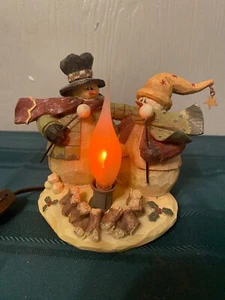 CRAZY MOUNTAIN EXCLUSIVE DESIGNS LIGHT UP SNOWMAN CAMPFIRE - Picture 1 of 5