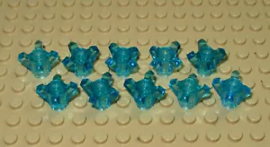 Lego Transparent Blue Sparkling Rock 1x1 Crystal x 10 - New - Picture 1 of 3