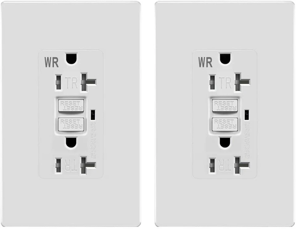20A GFCI WR TR Outlet Self-testing Weather Resistant Tamper Resistant Receptacle - Image 1 of 4