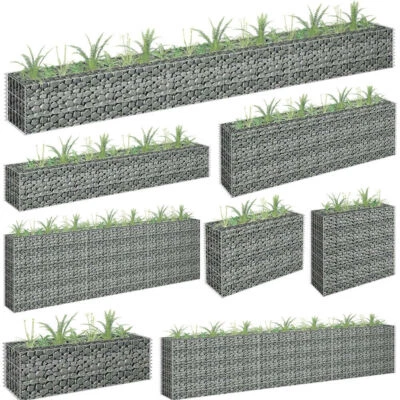 Gabionen Steinkorb Steingabionen Wand Verzinkter Stahl Drahtkorb Hochbeet Zaun - Bild 1 von 4
