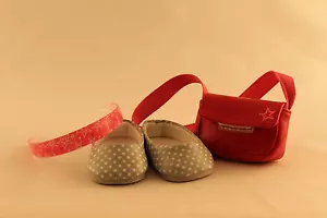American Girl Souvenir Accessories Set - Headband / Purse / Shoes - NEW - Picture 1 of 4