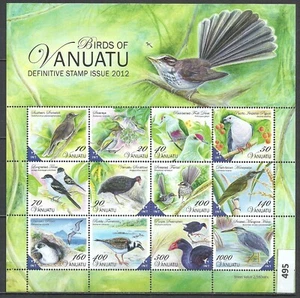 Vanuatu -2012 Birds of Vanuatu. Fauna/Birds Full Set MNH Mi#1464-75 CV€52 - Picture 1 of 2