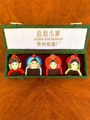 N147-151 WOMEN Handmade Natural Wooden Hair Comb Decoration Comb Fine Tooth Comb - Image 1 of 4