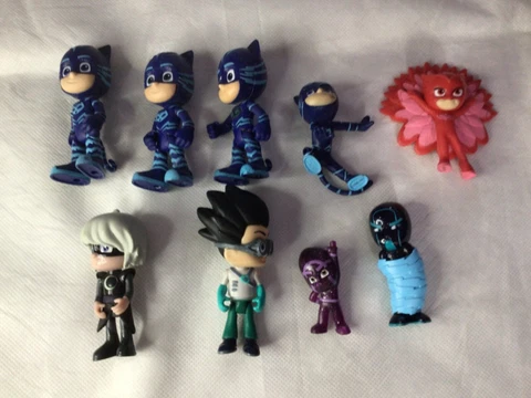 Lot of 9: Disney PJ Masks NINJALINO NIGHT NINJA CATBOY OWLETTE LUNA GIRL ROMEO Cover